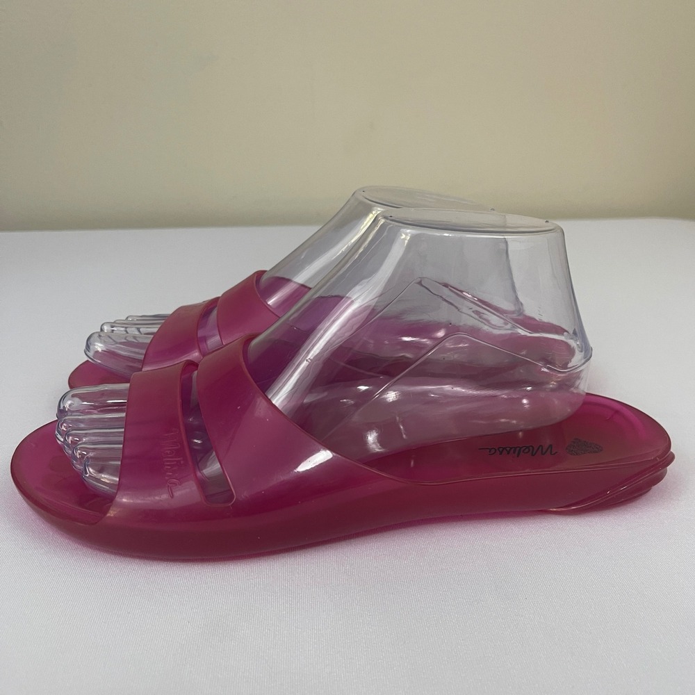 Melissa Real Jelly Slide Womens Size 7‎ Pink Slip On Sandals Shoes - Picture 4 of 11